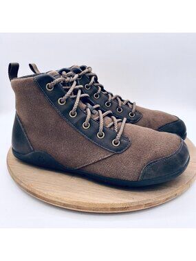 Xero Shoes Mens 9 42 Brown Hemp Lace Up High Top Denver Sneakers Barefoot